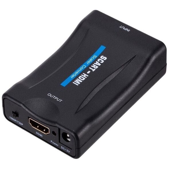 Μετατροπέας SCART σε HDMI + ήχος Μαύρο