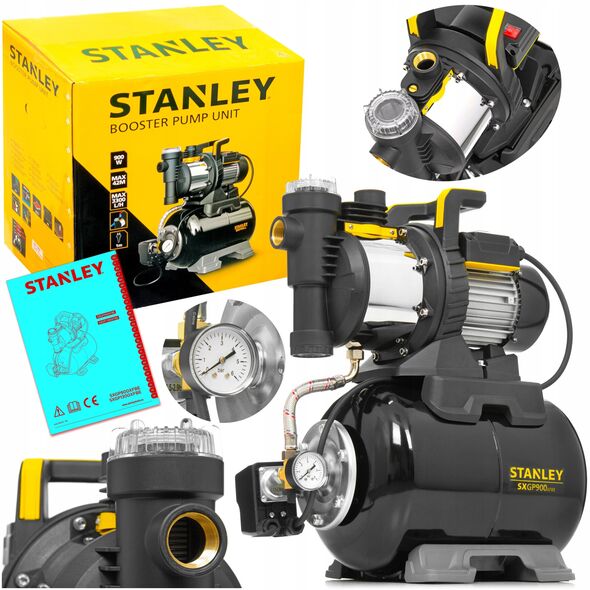 αντλία υδροφόρου για καθαρό νερό 900w 42m 24l STANLEY