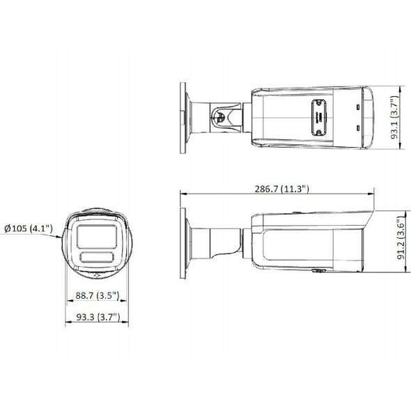 Κάμερα IP σωλήνα DS-2CD2T83G2-2LI(4mm)