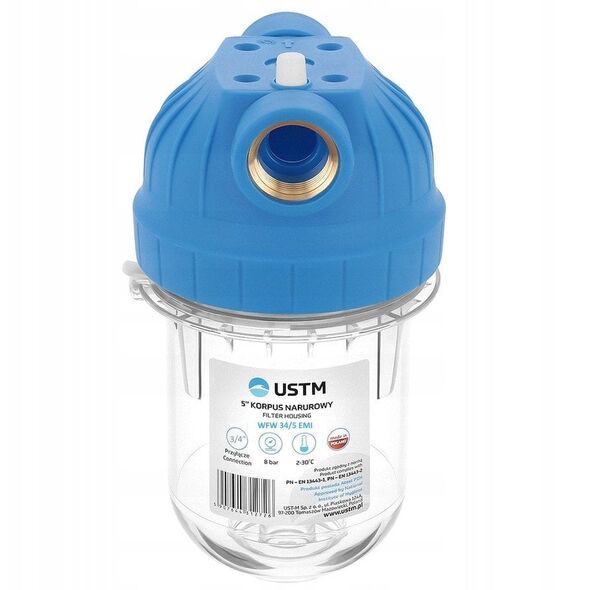USTM σώμα φίλτρου 5" EMI διπλό o-ring 1" WFW1/5-EMI