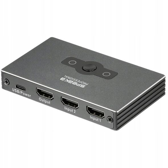 SpeaKa Professional SP-HSW-300 2 Port HDMI-Switch Ultra HD-ικανό 7680 x 4320 Pixel (SP-10474508)