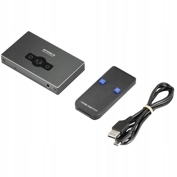 SpeaKa Professional SP-HSW-300 2 Port HDMI-Switch Ultra HD-ικανό 7680 x 4320 Pixel (SP-10474508)