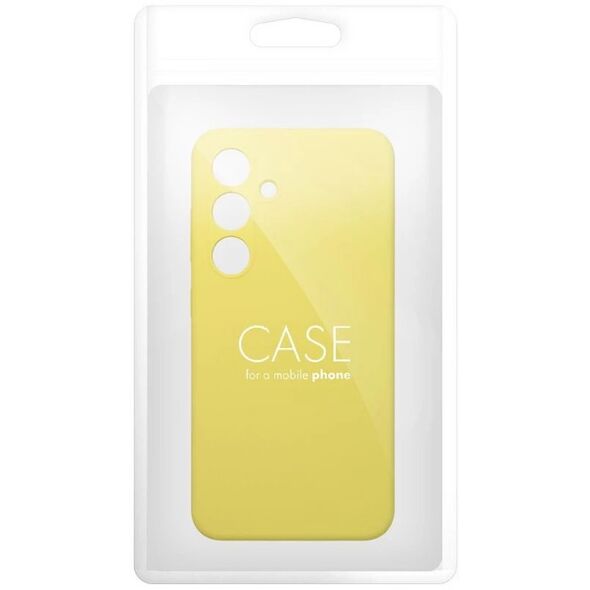 Θήκη SILICONE 2mm για SAMSUNG S25 Edge συμβατή με MagSafe κίτρινο