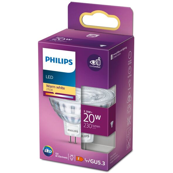 Philips LED Spot 20W GU5.3 warmweiß 230lm non-dimmable 1er P