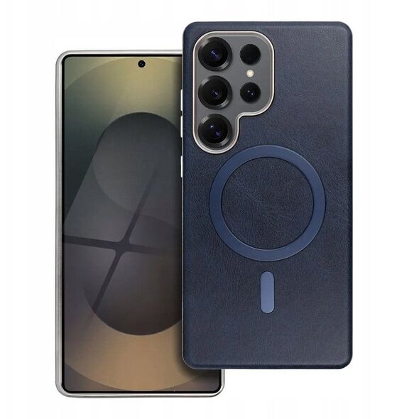 Θήκη GENTLEMAN MAG COVER συμβατή με MagSafe για SAMSUNG S25 μπλε