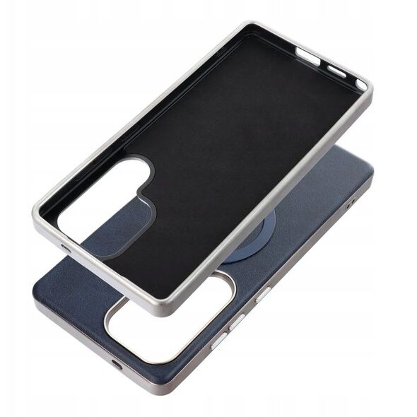 Θήκη GENTLEMAN MAG COVER συμβατή με MagSafe για SAMSUNG S25 μπλε
