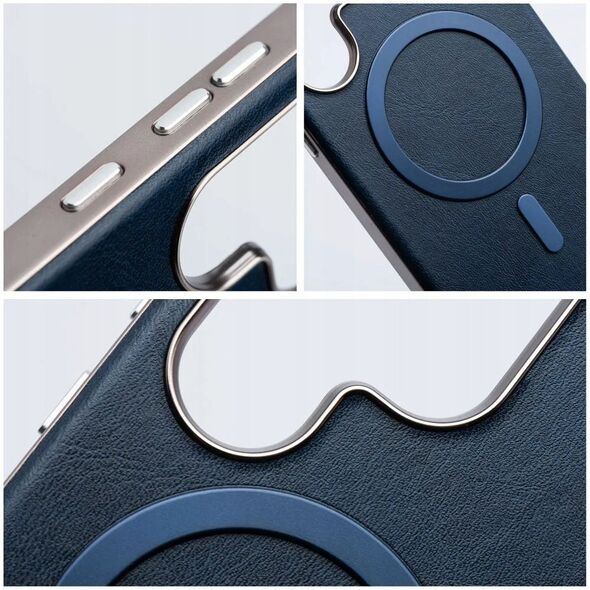 Θήκη GENTLEMAN MAG COVER συμβατή με MagSafe για SAMSUNG S25 μπλε