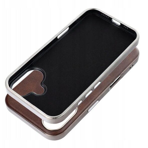 Θήκη GENTLEMAN MAG COVER συμβατή με MagSafe για IPHONE 15 PRO MAX καφέ