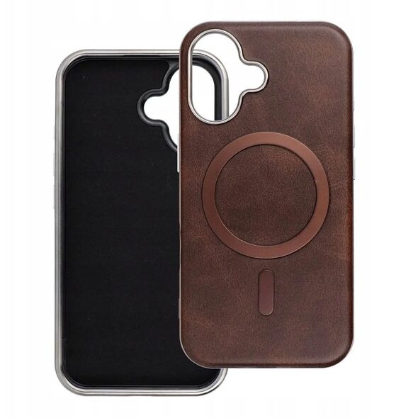 Θήκη GENTLEMAN MAG COVER συμβατή με MagSafe για IPHONE 15 PRO MAX καφέ