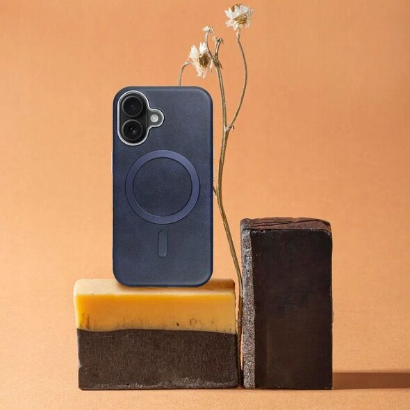 Θήκη GENTLEMAN MAG COVER συμβατή με MagSafe για IPHONE 12 μπλε