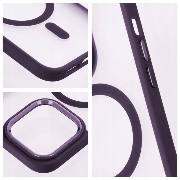Θήκη MATTE MAG COVER συμβατή με MagSafe για SAMSUNG S25 μωβ