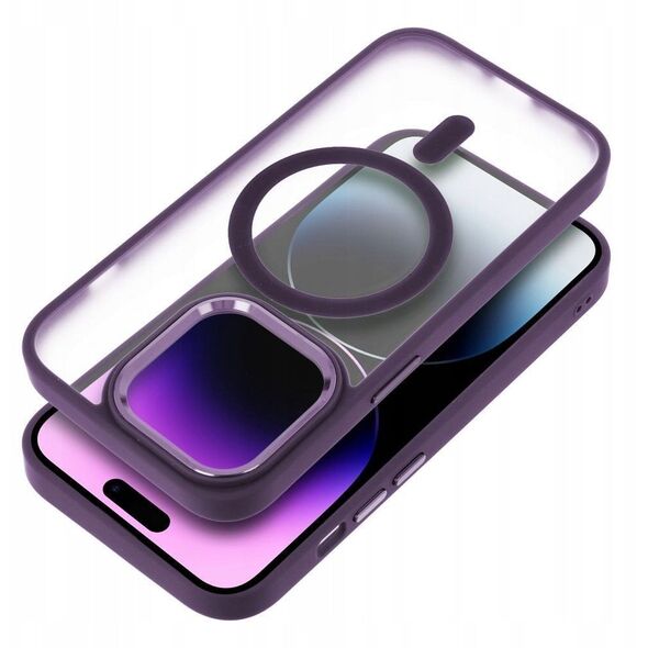 Θήκη MATTE MAG COVER συμβατή με MagSafe για SAMSUNG S25 ULTRA μωβ