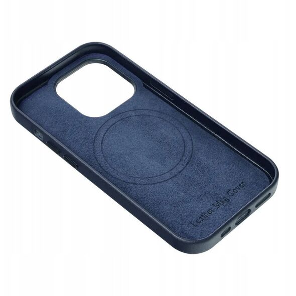 Δερμάτινη θήκη MAG COVER συμβατή με MagSafe για SAMSUNG S25 PLUS μπλε