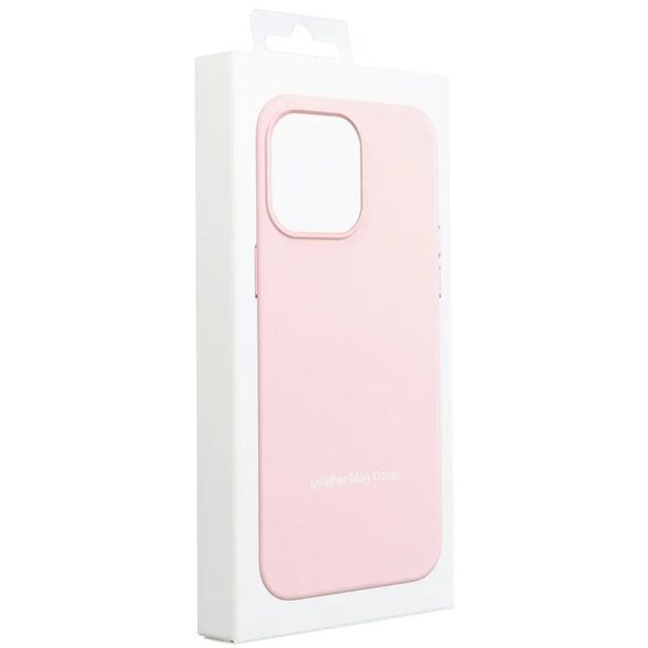 Δερμάτινη θήκη MAG COVER συμβατή με MagSafe για SAMSUNG S25 PLUS ροζ