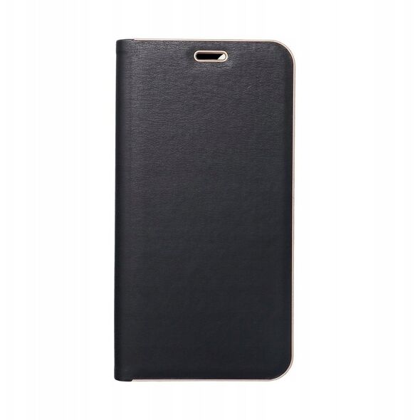 Θήκη LUNA Book Gold για SAMSUNG S25 μαύρο