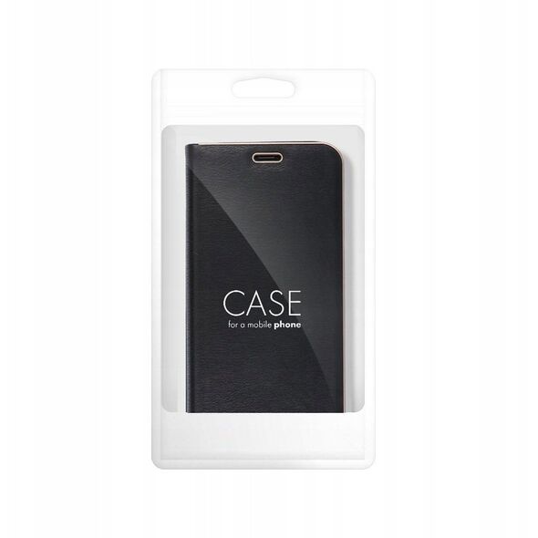 Θήκη LUNA Book Gold για SAMSUNG S25 μαύρο