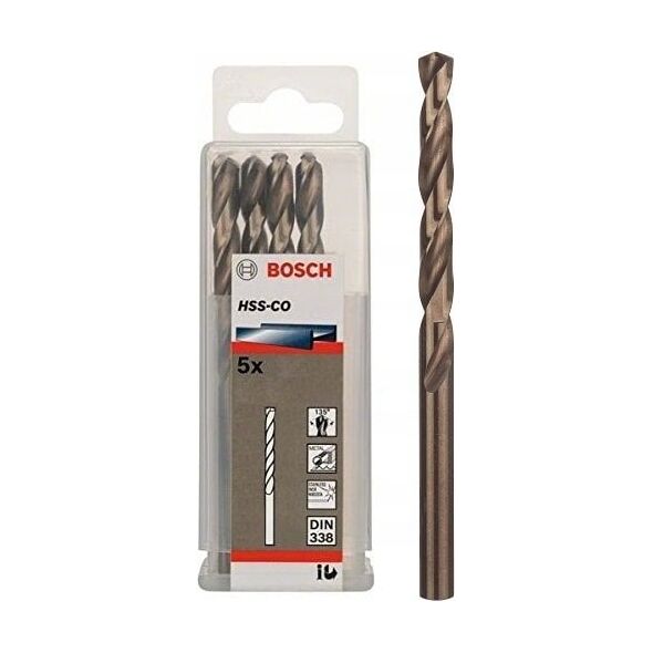 Wiertło Bosch Bosch Metal twist drill HSS-Co, DIN 338, 11.0mm (5 pieces, working length 94mm)