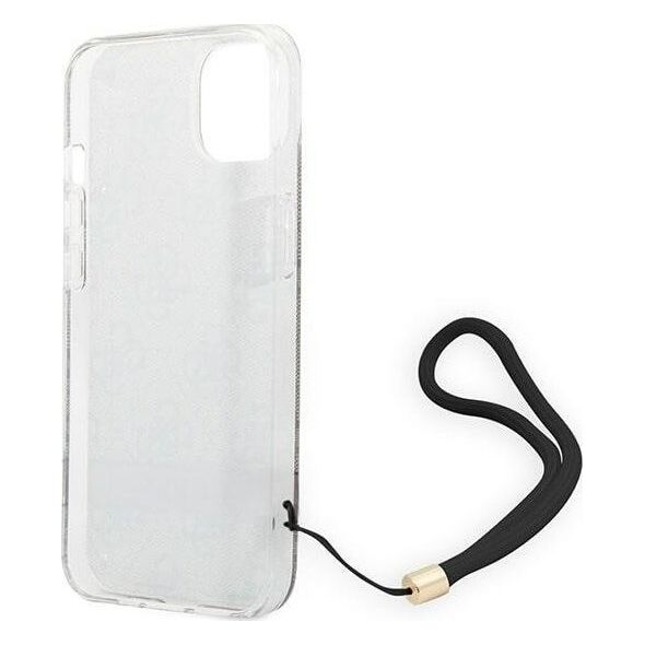 Guess Etui Guess do iPhone 14 Plus 6,7" brązowy/brown hardcase 4G Print Strap