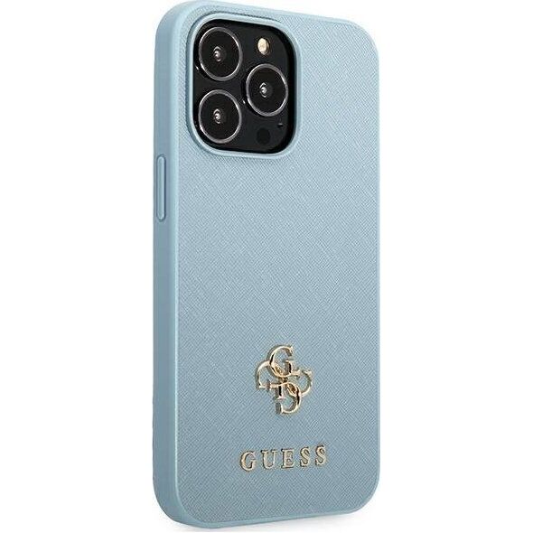 Guess Guess GUHCP13XPS4MB iPhone 13 Pro Max 6,7" niebieski/blue hardcase Saffiano 4G Small Metal Logo NoSize