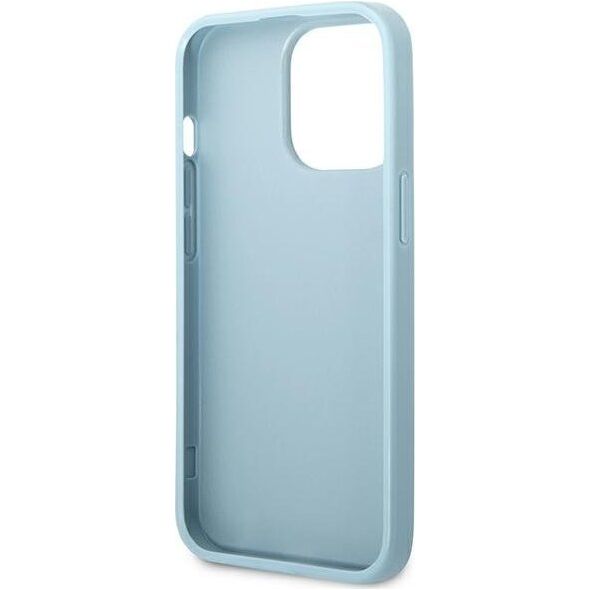 Guess Guess GUHCP13XPS4MB iPhone 13 Pro Max 6,7" niebieski/blue hardcase Saffiano 4G Small Metal Logo NoSize