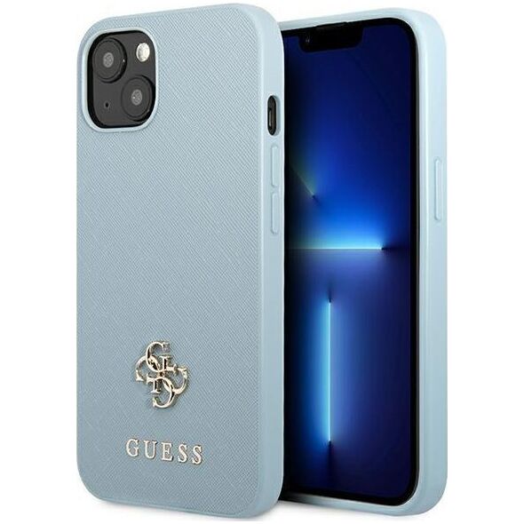 Guess Guess GUHCP13SPS4MB iPhone 13 mini 5,4" niebieski/blue hardcase Saffiano 4G Small Metal Logo