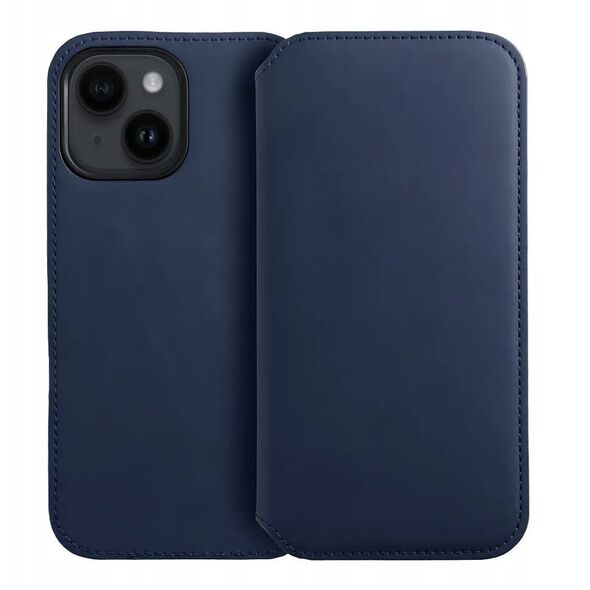 Θήκη DUAL POCKET Book για SAMSUNG S25 Plus μπλε