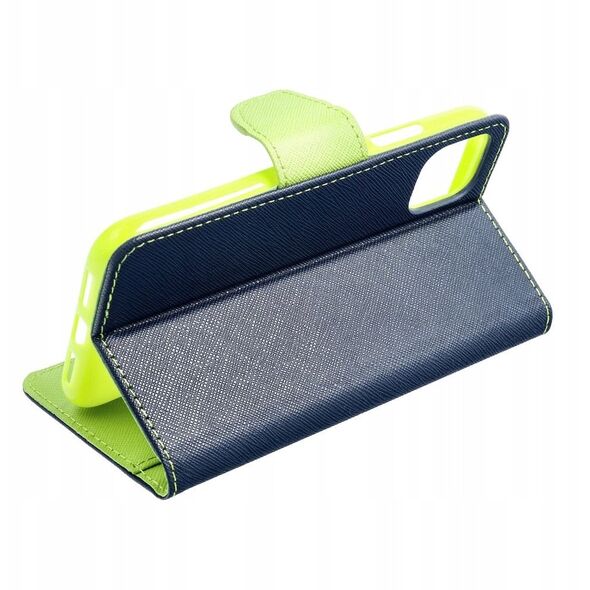 Kabura FANCY Book για SAMSUNG S25 Plus μπλε με λάιμ