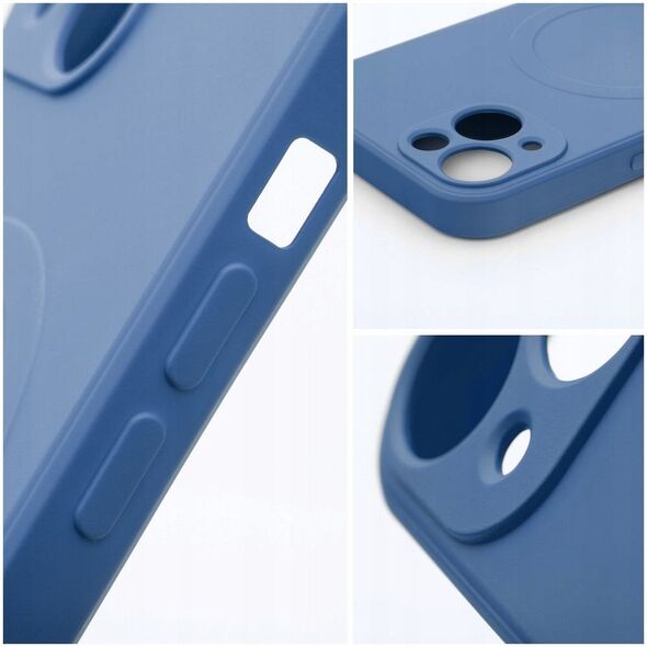 Θήκη σιλικόνης MAG COVER συμβατή με MagSafe για SAMSUNG S25 Ultra μπλε