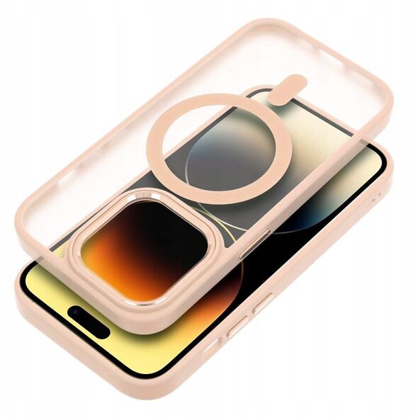 Θήκη MATTE MAG COVER συμβατή με MagSafe για SAMSUNG S25 PLUS ροζ