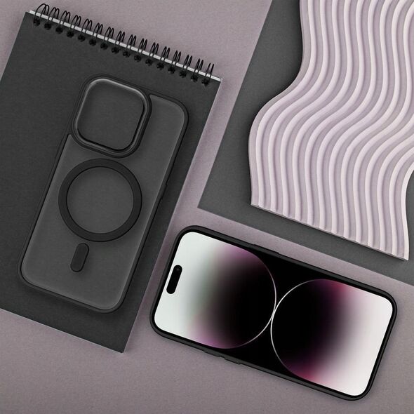 Θήκη MATTE MAG COVER συμβατή με MagSafe για SAMSUNG S25 PLUS μαύρο