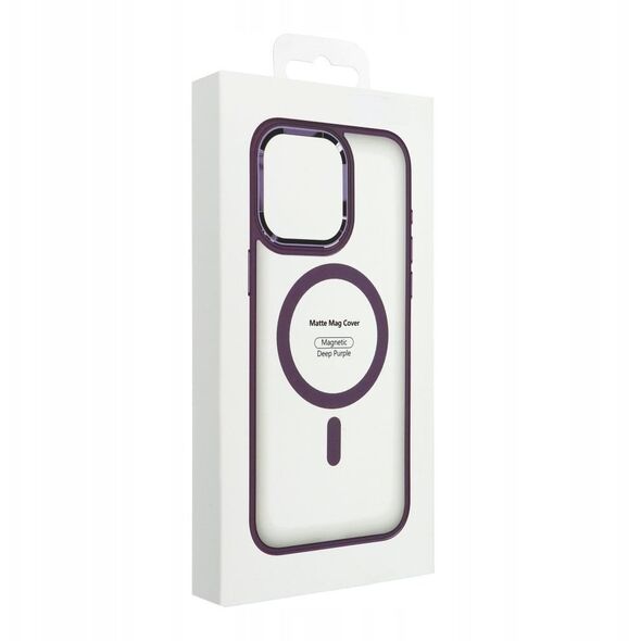 Θήκη MATTE MAG COVER συμβατή με MagSafe για SAMSUNG S25 PLUS μωβ