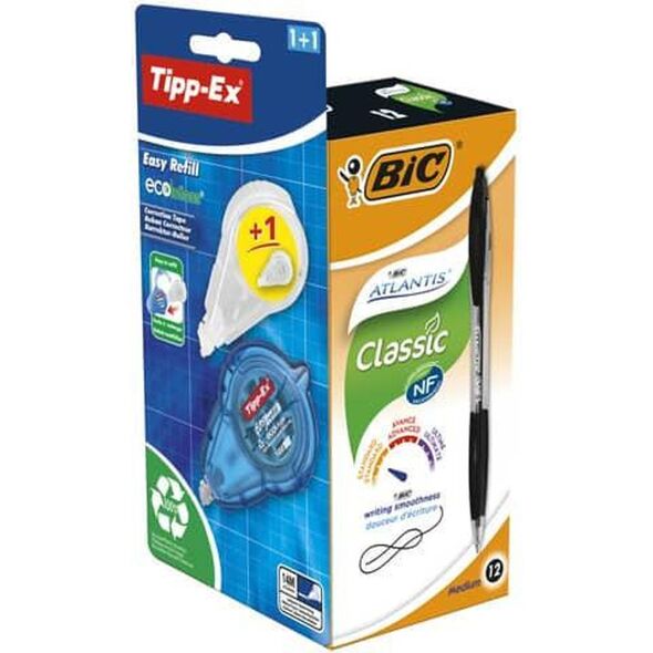 Bic BIC® Σετ Στυλό Διαρκείας 0.4 mm Μαύρο