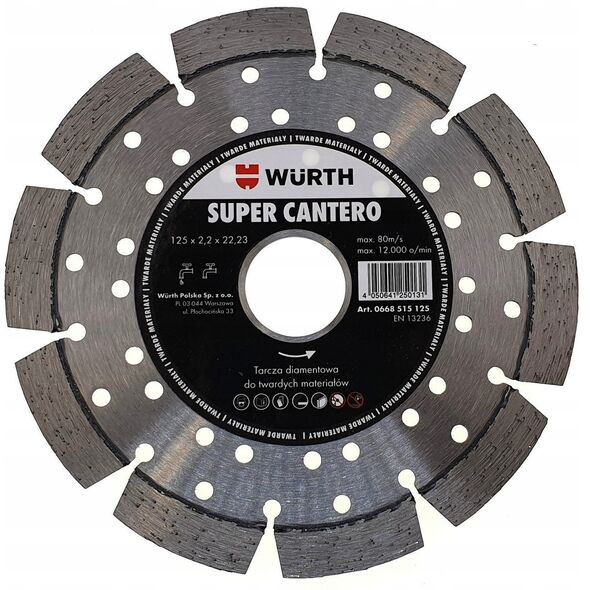 ΥΠΕΡ ΔΙΑΜΑΝΤΕΝΙΟΣ ΔΙΣΚΟΣ CANTERO 125MM