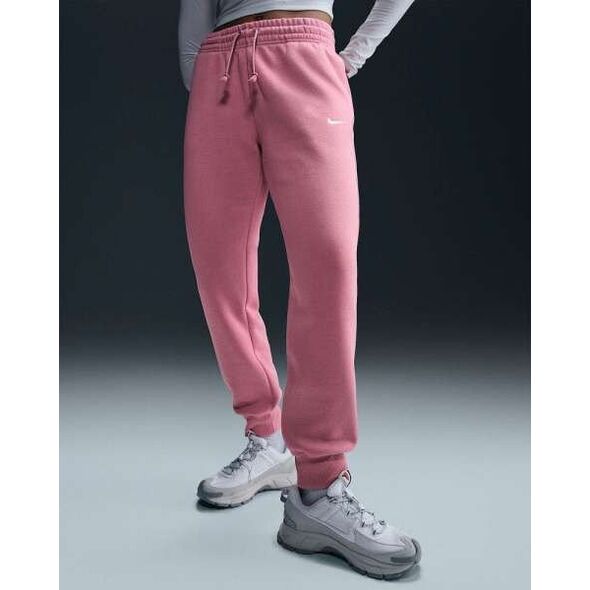 Γυναικείο αθλητικό παντελόνι Nike NSW PHNX FLC MR, ροζ χρώμα
