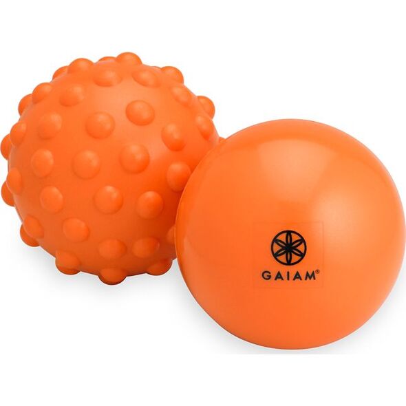 Gaiam Piłka do masażu pomarańczowa 2 szt.