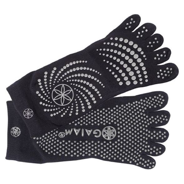 Gaiam GAIAM SKARPETKI ANTYPOŚLIZGOWE CZARNE S/M 52223
