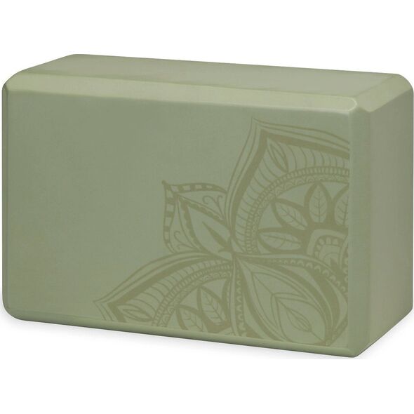 Gaiam Kostka do jogi z pianki Celery Point Gaiam 23 x 7 x 15 cm zielona