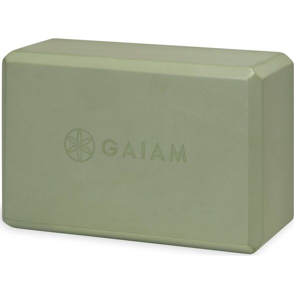 Gaiam Kostka do jogi z pianki Celery Point Gaiam 23 x 7 x 15 cm zielona