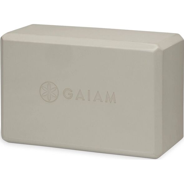 Gaiam Kostka do jogi z pianki Sandstone Gaiam 23 x 7 x 15 cm beżowa