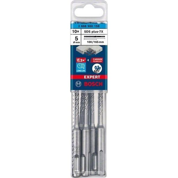 Wiertło Bosch Bosch Expert hammer drill SDS-plus-7X, O 5mm, 10 pieces (working length 100mm)