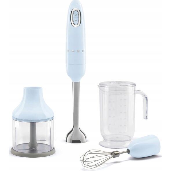 Blender Smeg Blender ręczny z akc. Smeg HBF03PBEU niebieski