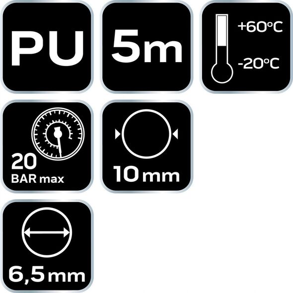 ΣΠΕΙΡΑΛ ΠΙΕΣΗΣ 6.5*10 MM 5M PU.