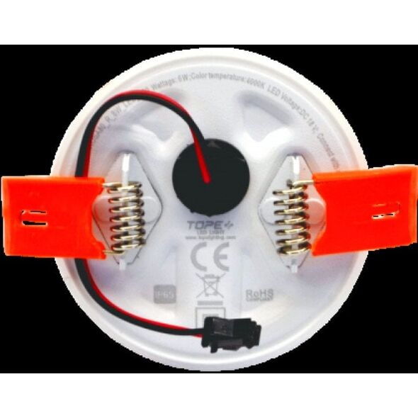 Φωτιστικό LED ενσωματωμένο TOPE ROSA, IP65, 4000 K, 8 W, 581 lm, λευκό, O10 x 2.4 cm