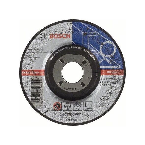 Bosch Tarcza ścierna wygięta Expert for Metal A 30 T BF 4 x 115mm (2608600007)