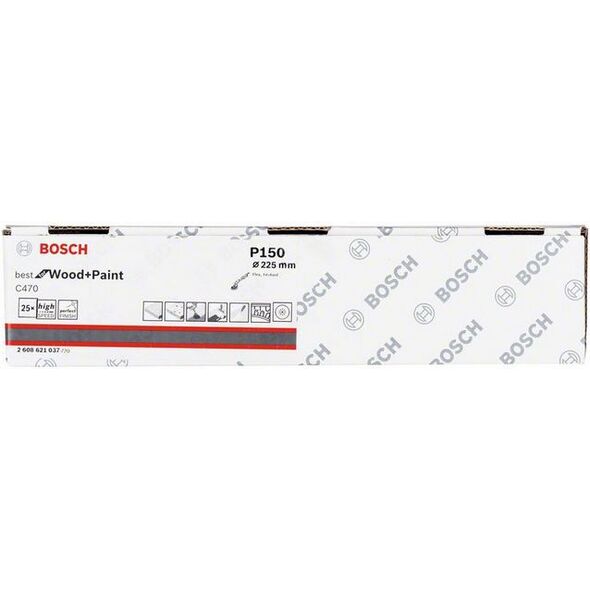 Bosch Papier ścierny C470 z otworami granulacja 150 25szt. (2608621037)