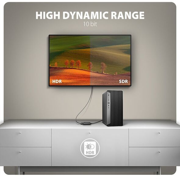 Μετατροπέας / αντάπτορας AXAGON RVD-HI20N, DisplayPort -> HDMI 2.0b, 4K/60Hz