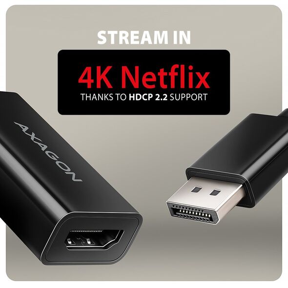 Μετατροπέας / αντάπτορας AXAGON RVD-HI20N, DisplayPort -> HDMI 2.0b, 4K/60Hz