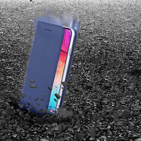Θήκη βιβλίου KABURA LUNA CARBON MAGNETO για SAMSUNG S24 FE μπλε