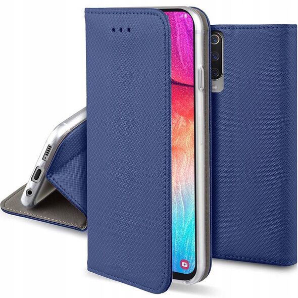Θήκη βιβλίου KABURA LUNA CARBON MAGNETO για SAMSUNG S24 FE μπλε