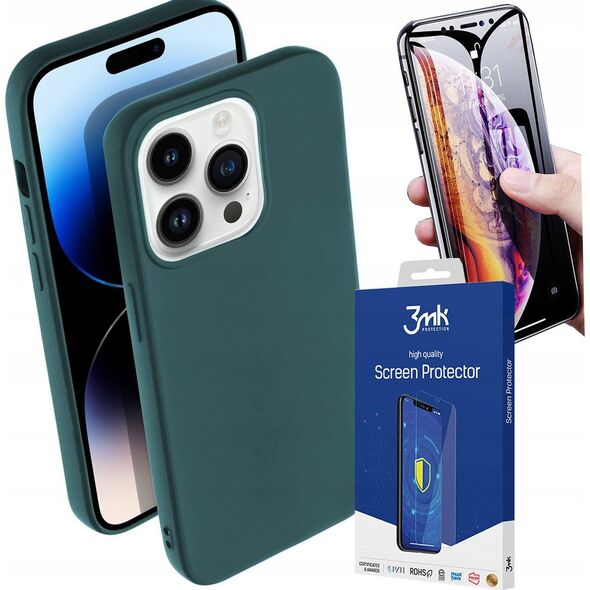 OEM Futerał MATT do HUAWEI P30 Pro ciemnozielony